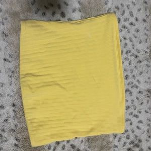 Yellow tube top american eagle teen